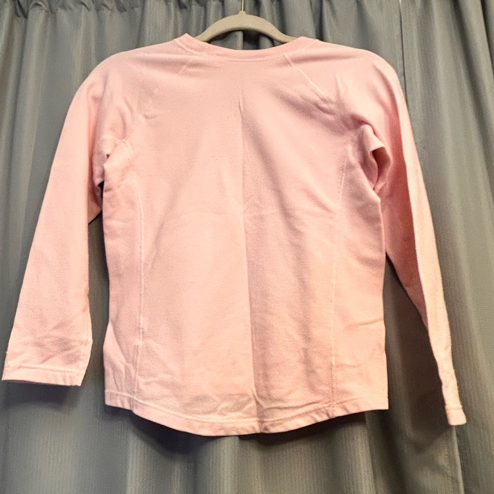 Patagonia Light Pink Girls' Long Sleeve Crew Tee